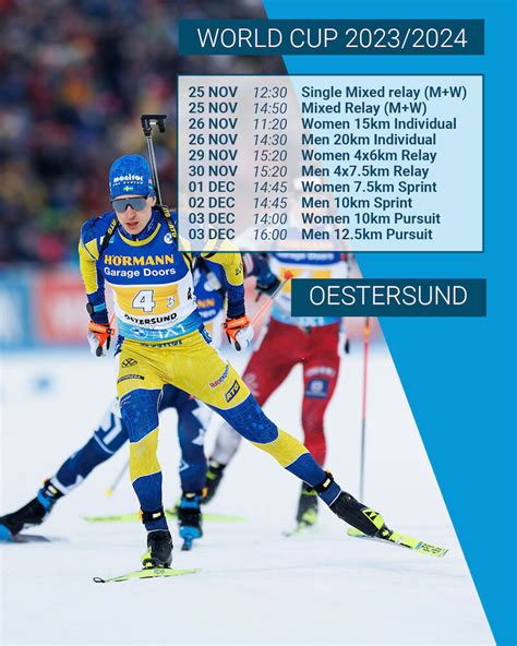 horaire du biathlon|calendrier coupe du monde biathlon.